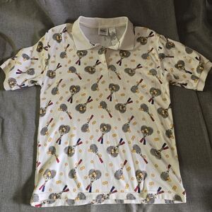 Jason Maxwell Tennis Ball Polo Shirt Womens Medium